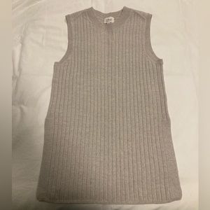 Wilfred Palmier vest sweater light grey